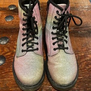 Doc Marten Rainbow Sparkle boots